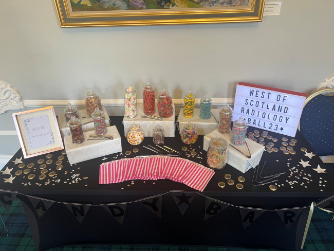 Candy bar at a graduation ball